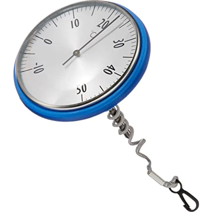TFA - Analoges Poolthermometer 40.2005 - silber-blau – Bild 2
