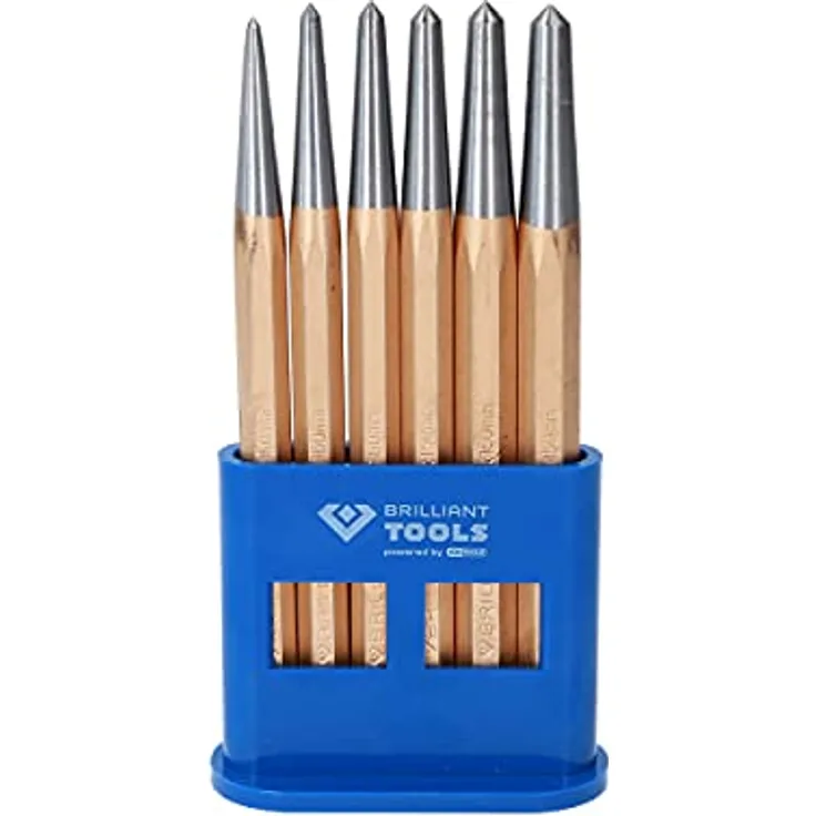 BRILLIANT TOOLS BT085080 Körner-Satz, 6-tlg. [Powered by KS TOOLS]
