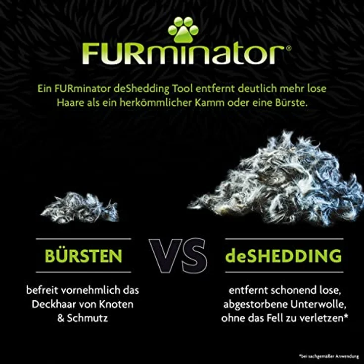 FURminator deShedding-Tool Kleintier - Kleintierbürste für Kaninchen, Nager & Co. zur Entfernung der Unterwolle - Verbessertes Design – Bild 3
