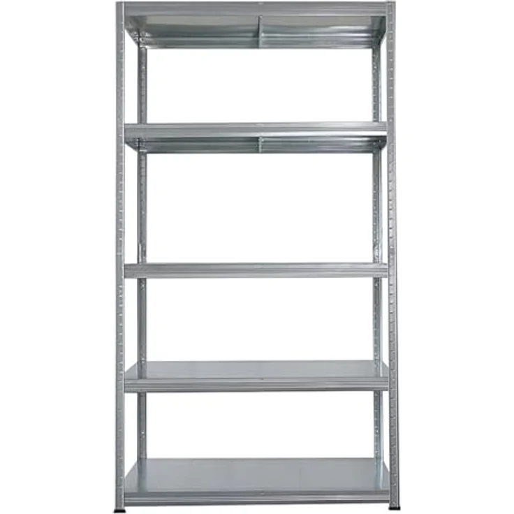 Proregal Metallregal Mega Deal Steel Eagle, Schwerlastregal mit 5 Böden, verzinkt, 180 x 100 x 60 cm, Traglast 130 kg pro Boden – Bild 8