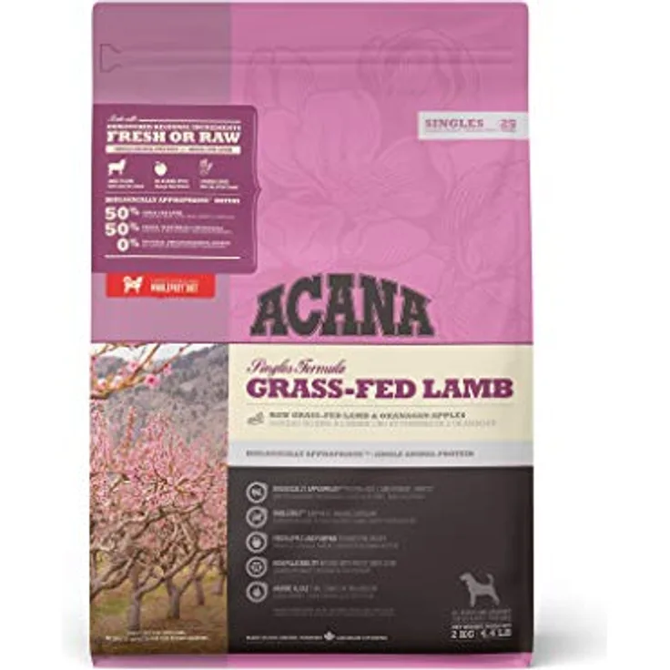 Acana Singles Grass-fed Lamb & Okanagan Apple Dog - 2 kg
