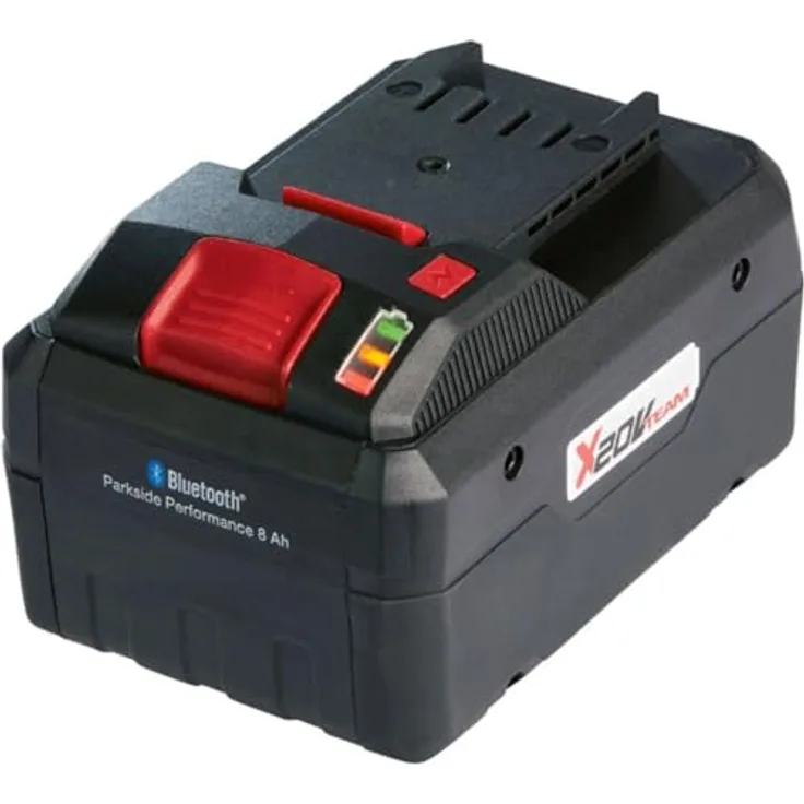 PSIDE Parkside Performance® 20 V Smart Akku »PAPS 208 A1«, 8 Ah, 4 Modi, Lithium-Ionen mit 21700er-Zellen, Bluetooth-Steuerung, schwarz