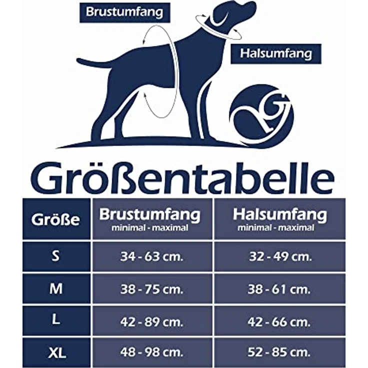 Hunde-Geschirr für kleine und große Hunde, Brustgeschirr gepolstert und reflektierend, verstellbar und atmungsaktiv, Dog Harness - Größe L, Farbe Rot – Bild 4