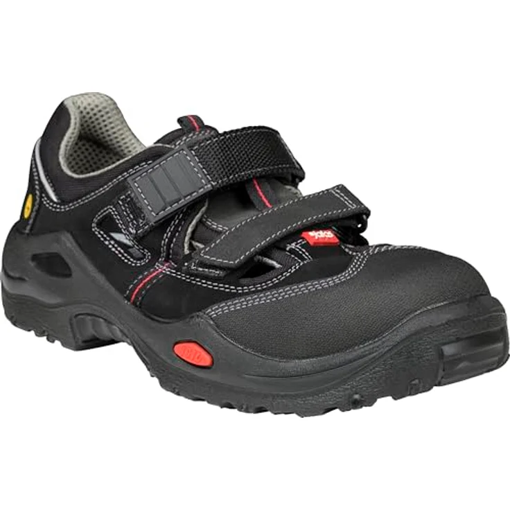 Jalas 1605 Sicherheits-Sandale E-Sport S1P SRC ESD, leicht und atmungsaktiv, mit Aluminium-Schutzkappe, rutschfester PU-Außensohle, in schwarz, Größe 39 – Bild 2
