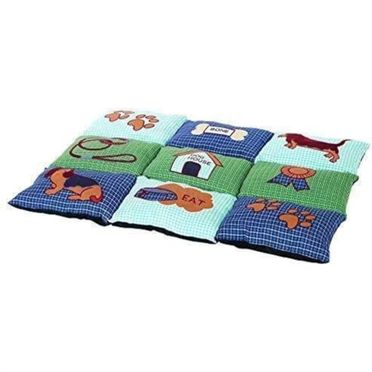 Trixie Decke Patchwork 80x55 cm blau-grün – Bild 4