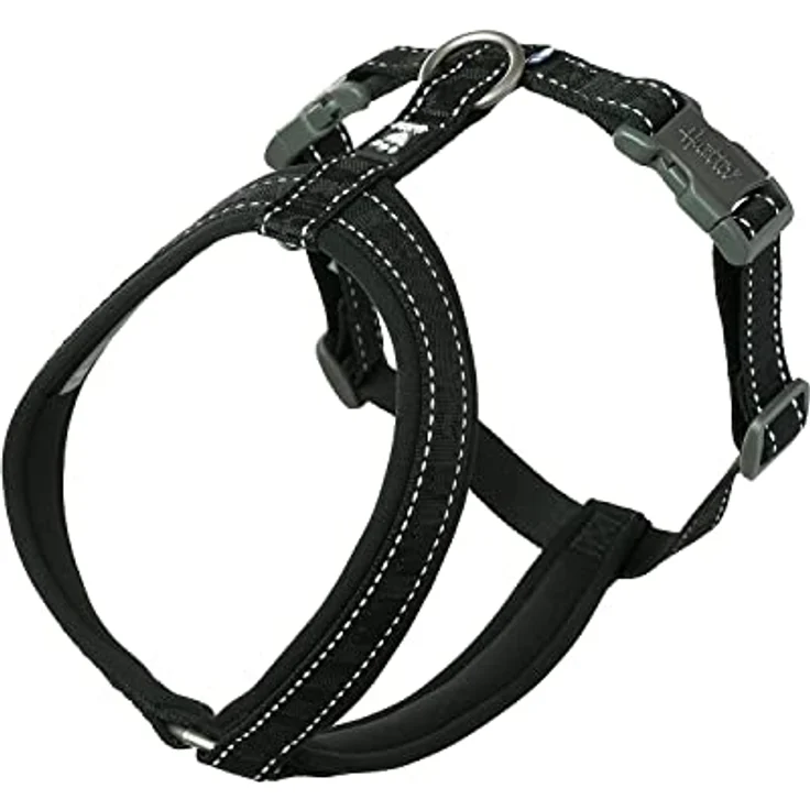 Hurtta Casual Y-Geschirr Komfortables Hundegeschirr (Raven, 45-55 cm) – Bild 1