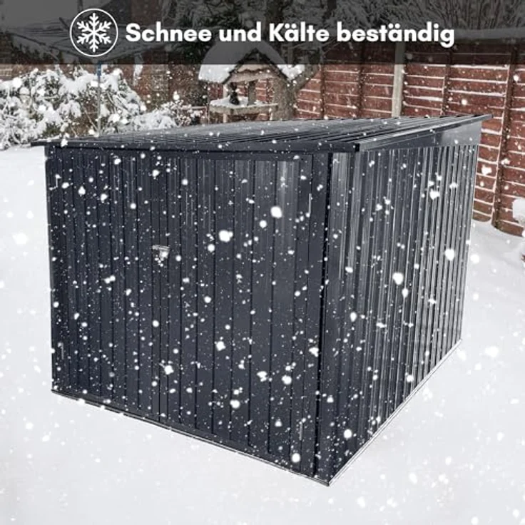 Albatros Premium Fahrradgarage, verzinktes Metall in Anthrazit (RAL 7016) für bis zu 4 Fahrräder, wetterfest und stabil, 259x313x192cm – Bild 8