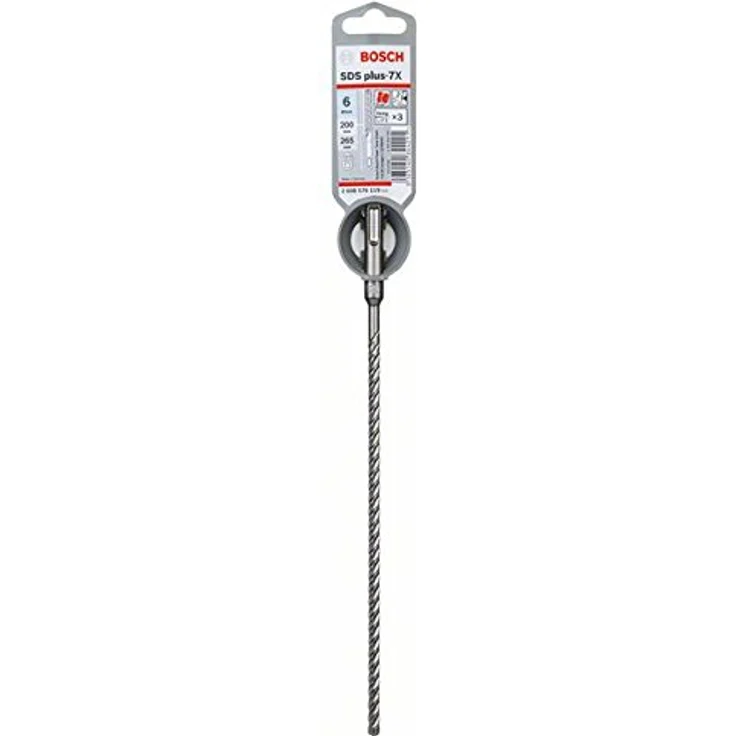 Bosch Professional Hammerbohrer SDS Plus-7X (für Beton und Mauerwerk, 6 x 200 x 265 mm, Zubehör Bohrhammer) – Bild 2