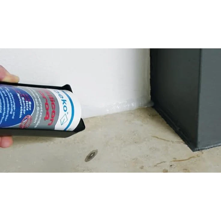 beko Silicon pro4 Premium Silikon 310 ml, fungizid und UV-beständig in hellbraun/buche-hell, für vielseitige Abdichtungen – Bild 4