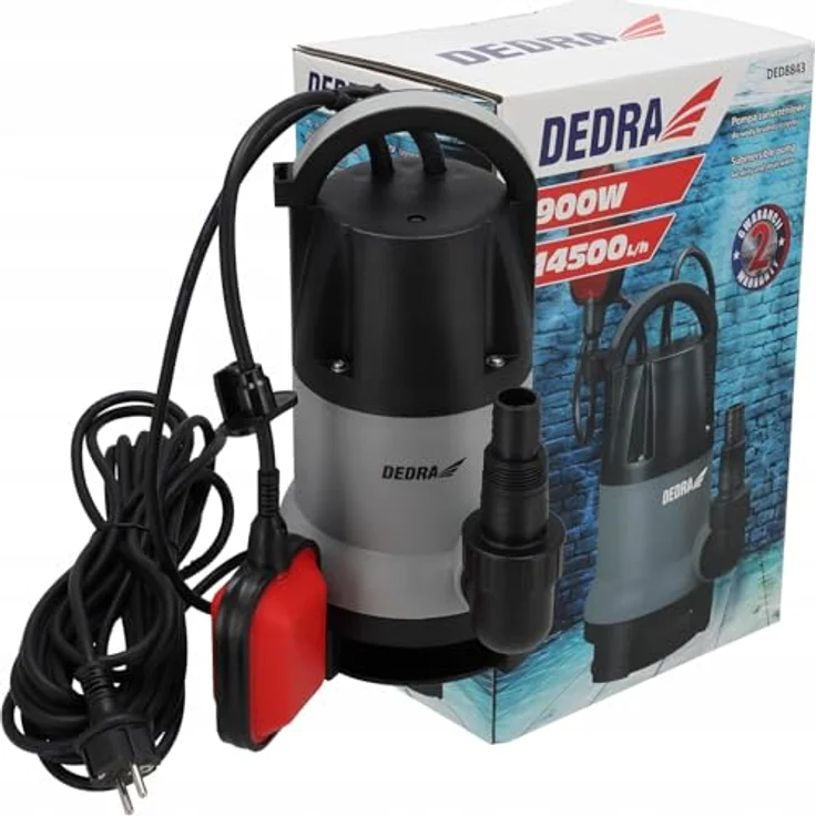 dedra Tauchpumpe, Kunststoff 900W für sauberes und schmutziges Wasser – Bild 7