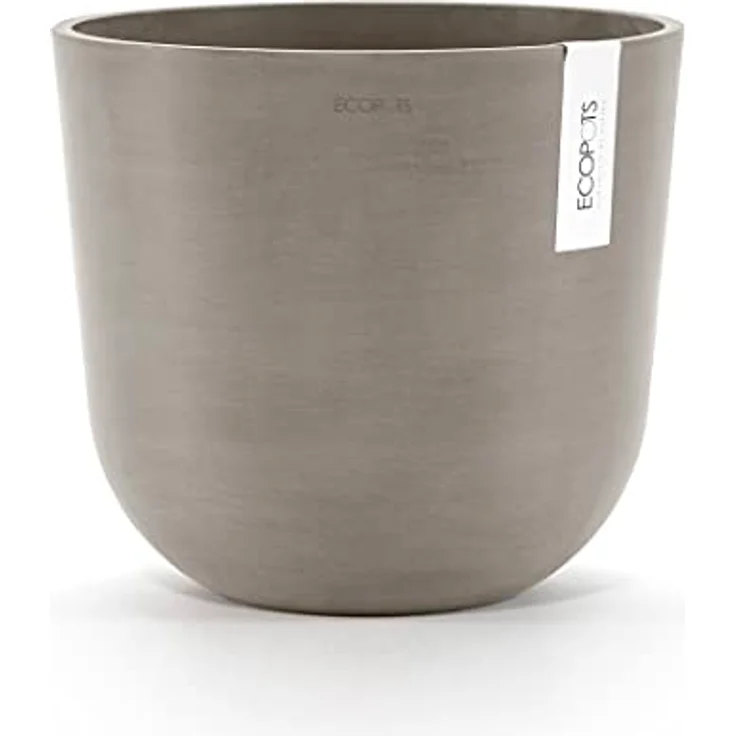 Ecopots ECOPOTS Oslo met waterreservoir - taupe Ø 25 cm, nachhaltiges Pflanzgefäß aus recyceltem Kunststoff – Bild 2