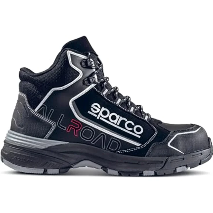 Sparco Allroad-H Okayama S3 SRC Sicherheitsschuhe, schwarz, mit nicht-magnetischer Zehenkappe und rutschfester Energy-Absorptionssohle, Größe 38 – Bild 5