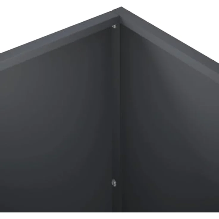 vidaXL Hochbeet Garten-Pflanzgefäß, wetterfestes Stahldesign, Anthrazit, 50 x 50 x 75 cm – Bild 5