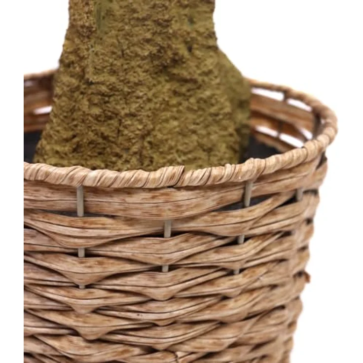 hjh OFFICE Kunstpflanze OLIVE II Kunststoff Olive, Höhe 150.0 cm, Olivenbaum im Flecht-Korb - Künstliche Pflanze Deko Baum – Bild 3