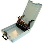 PeTools, 6tlg. Edelstahl Kegelsenker Set (6,3-20,5mm) HSS-E Co5 Senkbohrer, Entgrater, VA