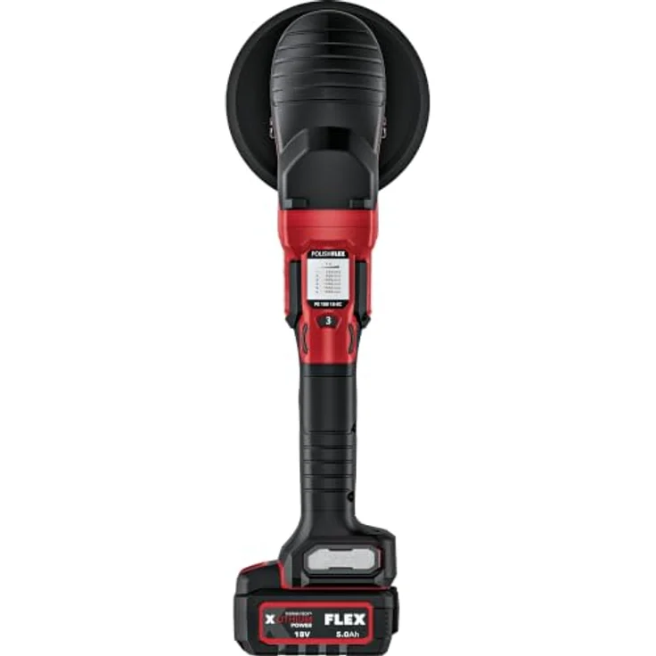 Flex Akku-Poliermaschine PE 2 18-EC Set, 550-1800 U/min, Ø 150 mm, bürstenloser Motor, konstante Drehzahl, ergonomisches Design – Bild 6