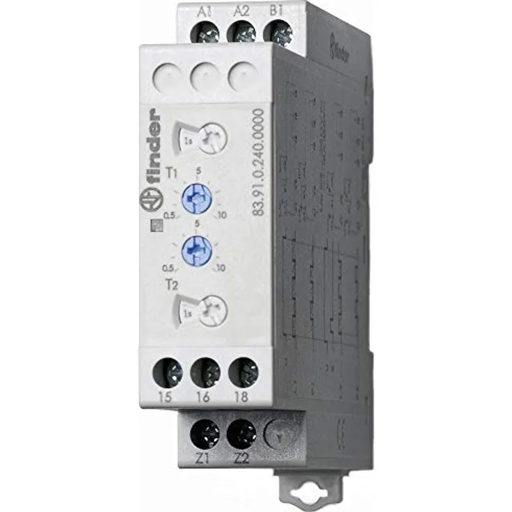 Finder Serie 83 RELE Timer Modular ASIMETRICO, Multifunktionales Zeitrelais 240 VAC/DC, 0.05s - 1 Wechsler