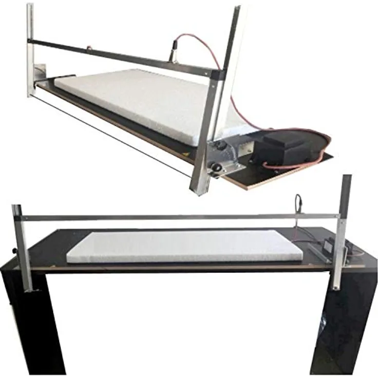 Kaminbau Mierzwa Styroporschneidegerät Thermo Säge Styropor Cutter Größen Auswahl XS - 102cm - Holz Siebdruckplatte - DEUTSCHE HERSTELLUNG