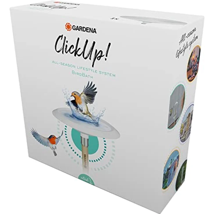 Gardena ClickUp! Vogelbad, UV-beständige Vogeltränke mit 25 cm Durchmesser, frostsicher und leicht zu reinigen – Bild 11