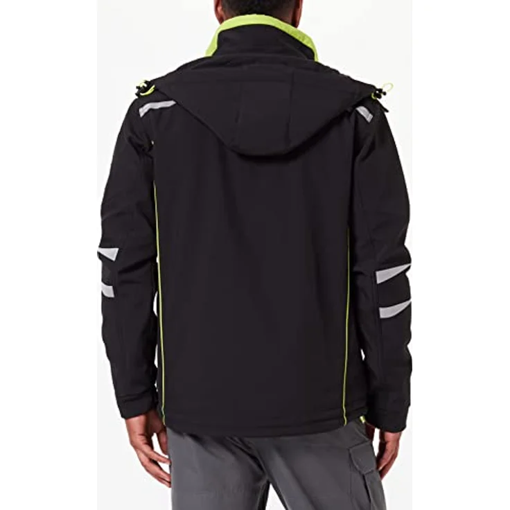 Bullstar Softshelljacke Bullstar Winter-Softshelljacke ULTRA schwarz, Größe XL, wasserabweisend, atmungsaktiv, mit vielen Taschen und Kapuze – Bild 4
