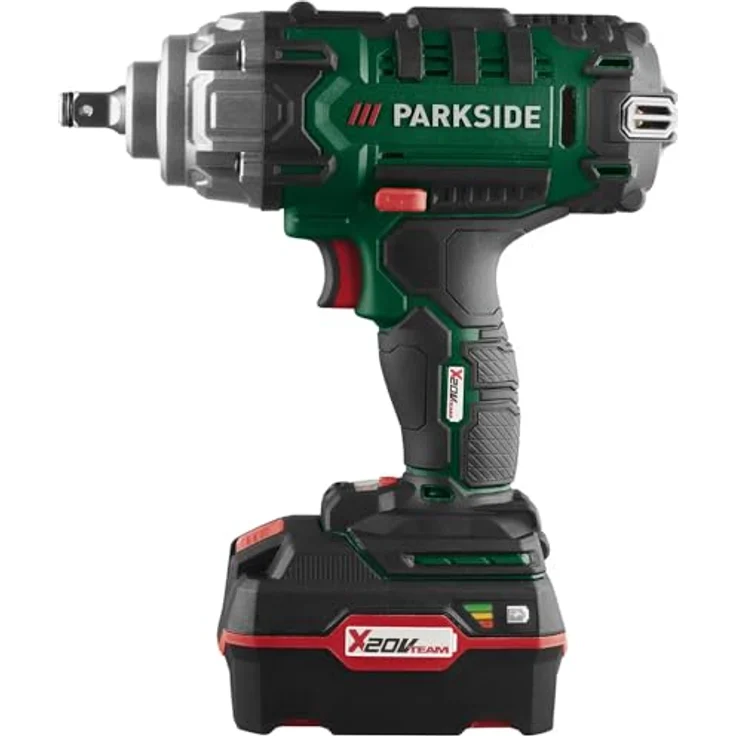 PARKSIDE® 20V Akku Kfz Auto ½" Schlagschrauber 400Nm PASSK 20-Li C2, mit Akku (4Ah), Akku-Wandhalter, Ladegerät (4,5A), Transportkoffer - PSIDE Drehschlagschrauber, grün – Bild 2