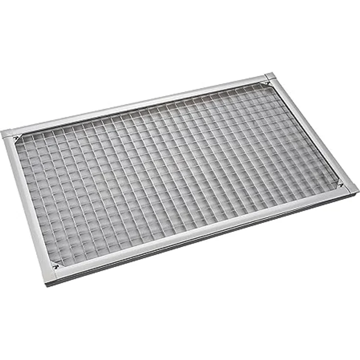 Nematek Lichtschachtabdeckung Light - hochwertige Kellerschachtabdeckung in 60 x 115 cm - Lichtschachtabdeckung Edelstahl - effektiv gegen Schmutz & Insekten – Bild 1