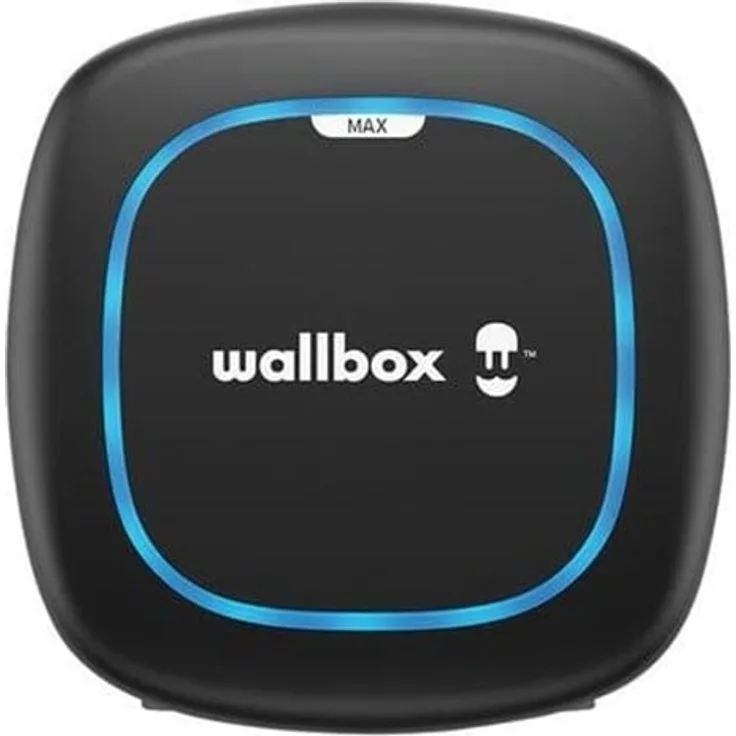 Wallbox Pulsar Max, AC-Ladestation mit 22 kW Ladeleistung, 7 m Typ 2 Kabel, Schwarz, Smart Charging Funktionen
