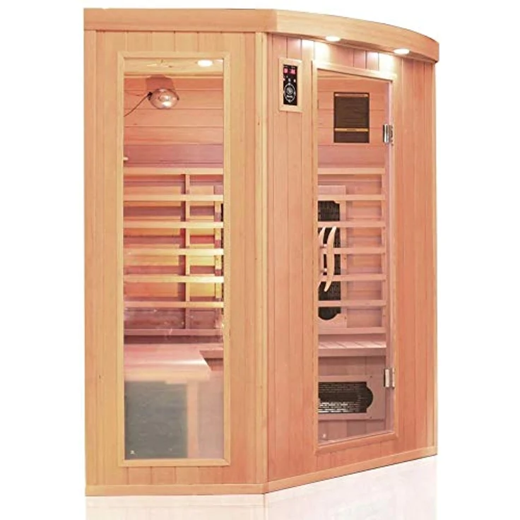 Dewello Infrarotkabine HALEY 160x160 cm Keramikstrahler – Bild 3