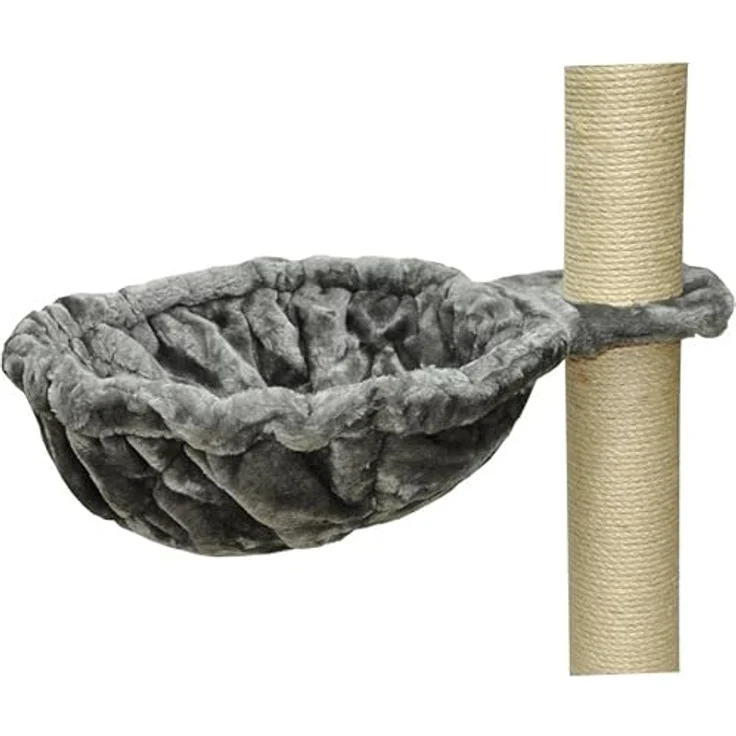nanook Kratzbaum Liegemulde für schwere Katzen XXL - 45 cm Ø, Tiefe 12 cm - grau – Bild 2