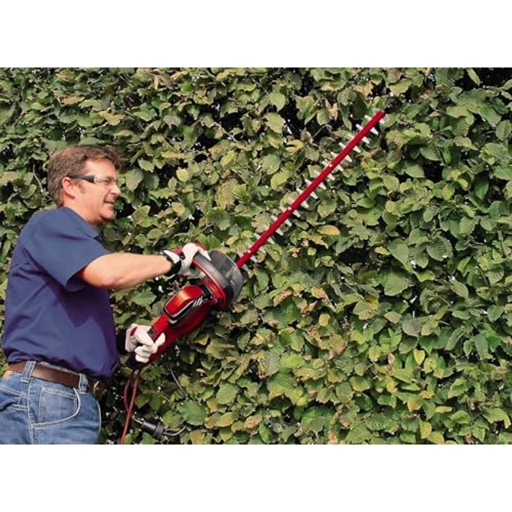 Einhell Elektro Heckenschere GE-EH 6560 (650 W, 600 mm Schnittlänge, 30 mm Zahnabstand, Schnittgutsammler, Kabelzugentlastung) – Bild 2