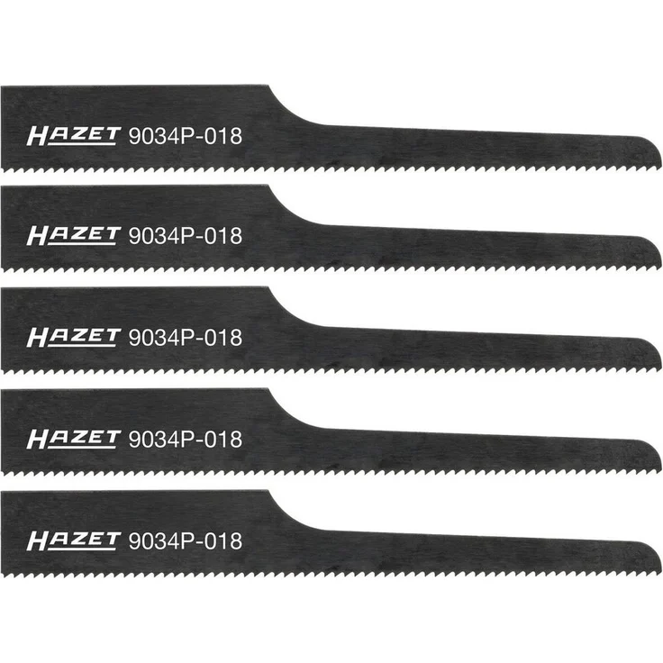 HAZET Stichsägeblatt-Set 9034P-018/5, 5 Stück, Aufnahme 1 x 13 mm für Stichsägen 9034-1, 9034P-1 und 9034P-2 – Bild 1