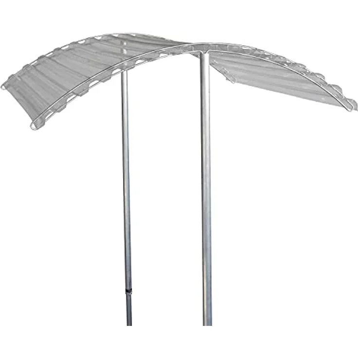 bellissa 90470 – Tomatendach RAPIDO – Höhenverstellbares Schutzdach für Tomaten – Aluminium – 119 x 115 x 130 bis 225 cm – Bild 2