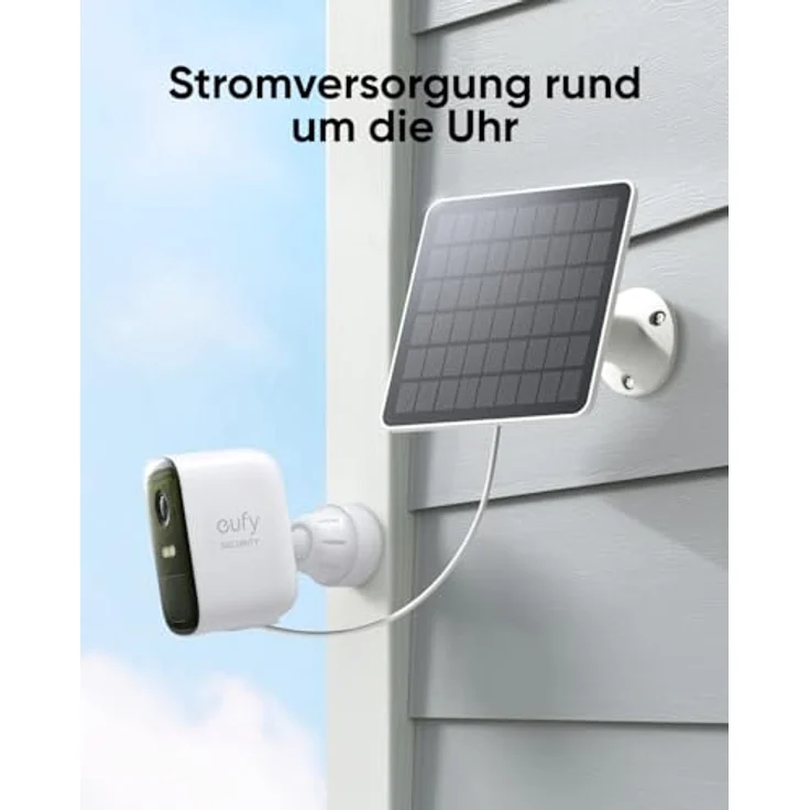 eufy Security Solarpanel (3W) für eufyCam - Kontinuierliche Stromversorgung, wetterfest, 2m Kabel – Bild 2