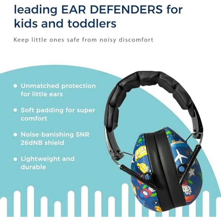Baby Banz Earmuff Kidz, Gehörschutz für Kinder (2-5 Jahre) mit verstellbarem Kopfbügel, verschiedene Farben erhältlich – Bild 3