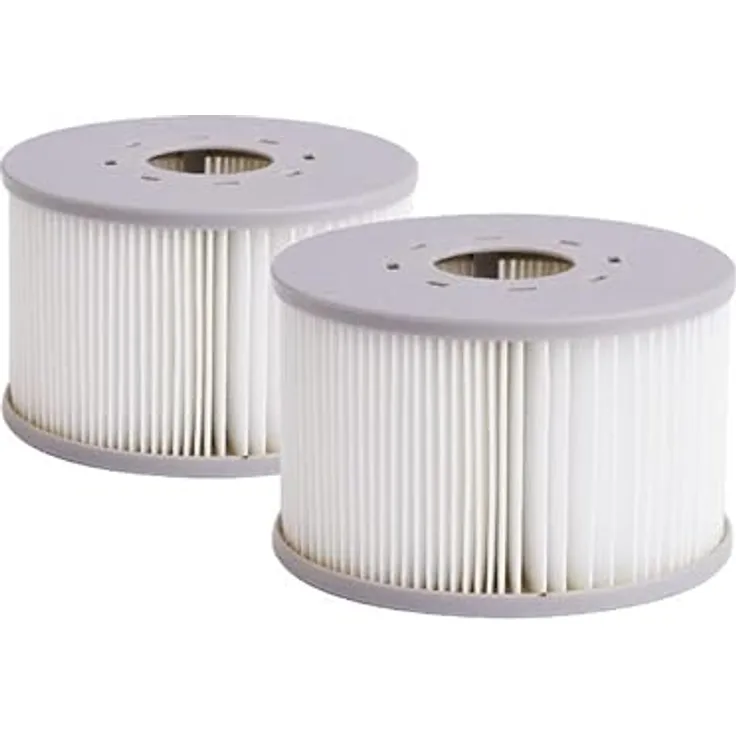 MSpa Filterkartuschen 2er Set, weiß/grau, Ø 10,6 x 6,7 cm, passend Pools