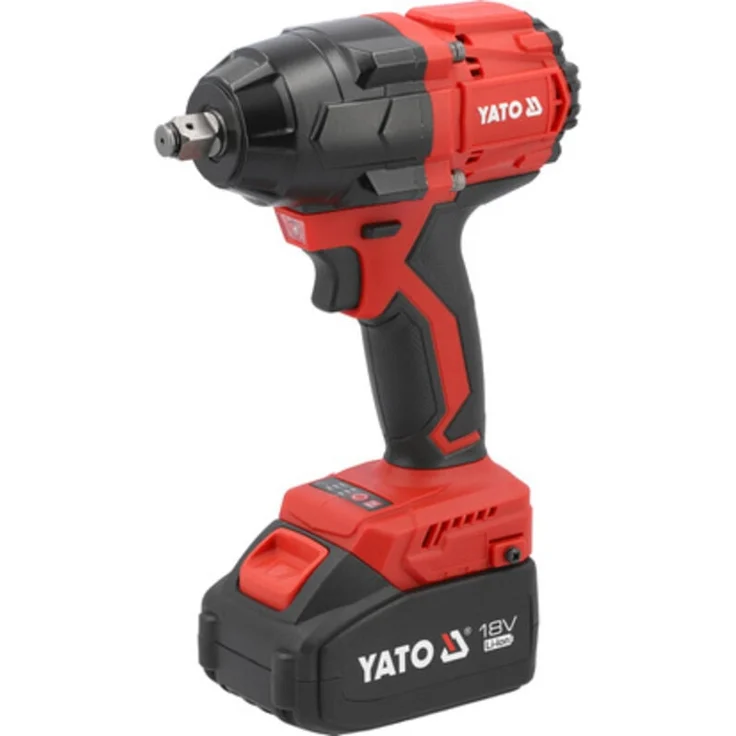 YATO Bürstenloser Schlagschrauber YT-8277935, 18V 1/2'' mit 850 Nm Drehmoment und 2 x 4 Ah Li-Ion Akkus