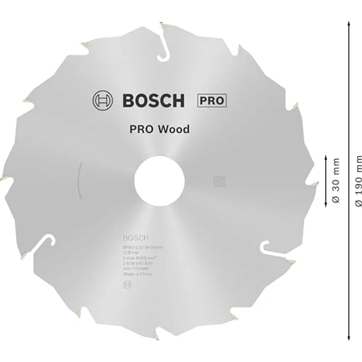 Bosch Professional Zubehör 2608640800 Kreissägeblatt Speedline Wood 190 x 30 x 2,4 mm, 12 – Bild 3