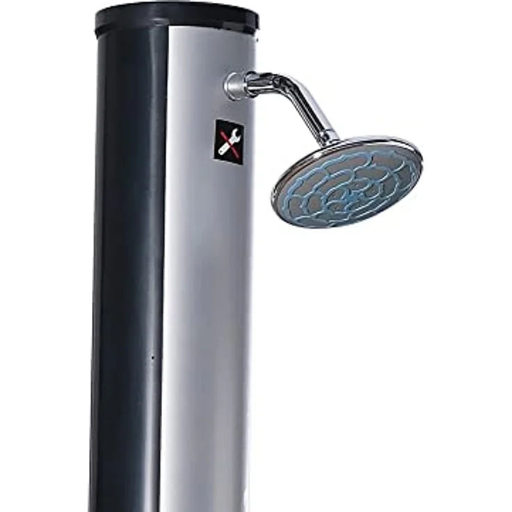Green Yard Solardusche-Spezial, 35 Liter, Wassererwärmung ohne Strom, UV-beständig, verstellbarer Duschkopf – Bild 5