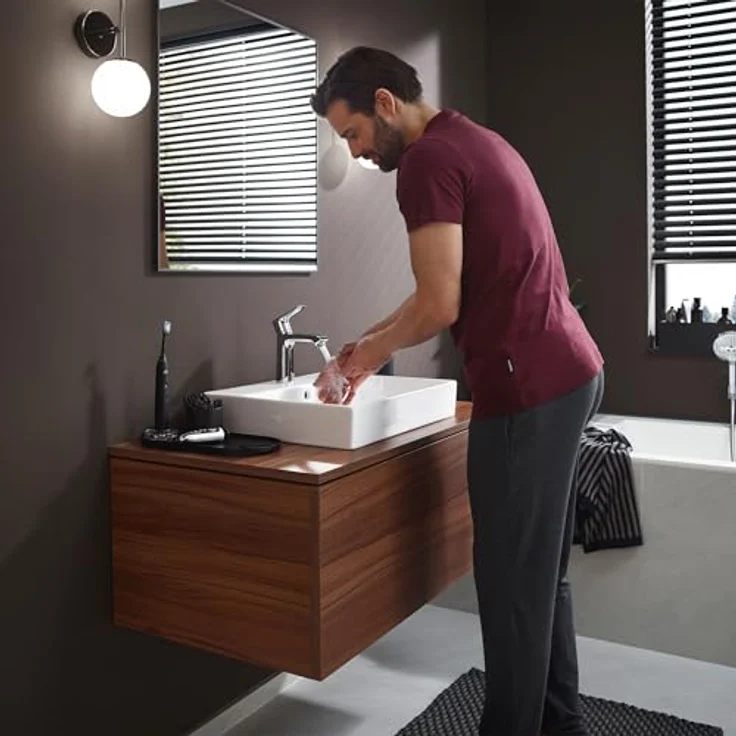 hansgrohe Metris 110 31084000, Spültischarmatur mit ComfortZone 110 und Normalstrahl, geeignet für Durchlauferhitzer – Bild 6