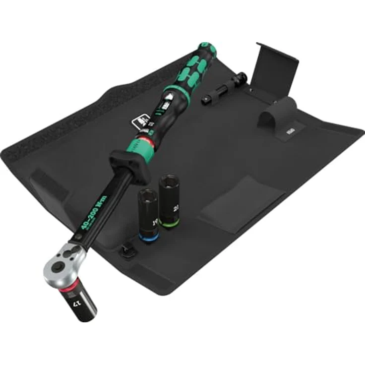 Wera Click-Torque Lock C 3 Set 1, Drehmomentschlüssel für KFZ-Radwechsel mit Torque Lock-Funktion, inkl. 3 Steckschlüsseleinsätze und 125 mm Verlängerung – Bild 2