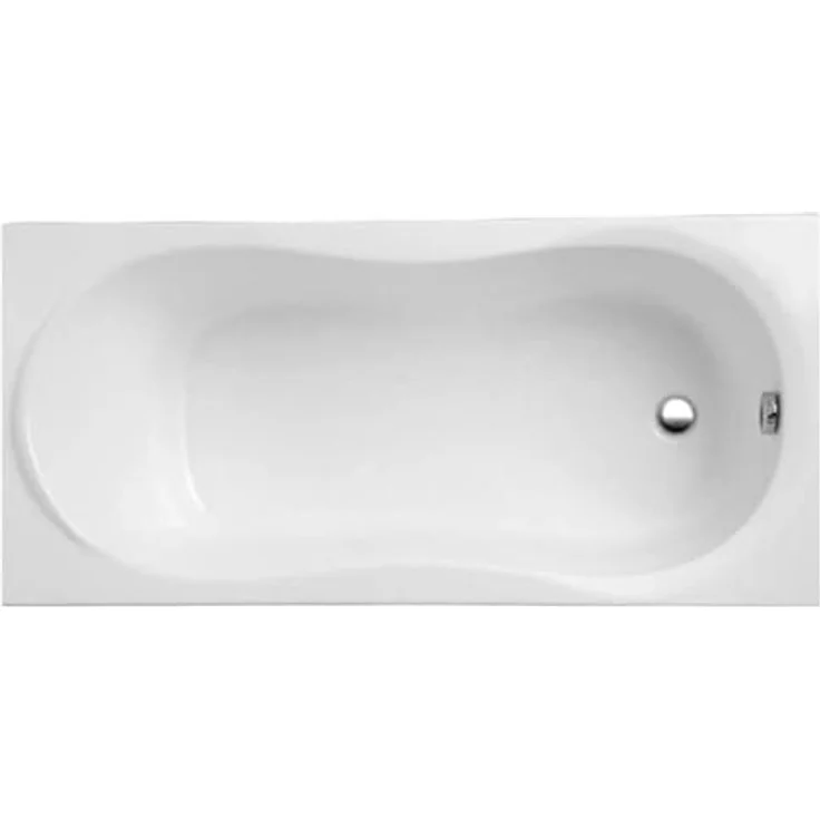 KOLMAN Badewanne GRACJA Rechteck 140x70, 126 Liter, 3in1 Komplettset mit Siphon, reinweiß, Acryl mit Glasfaserverstärkung – Bild 3