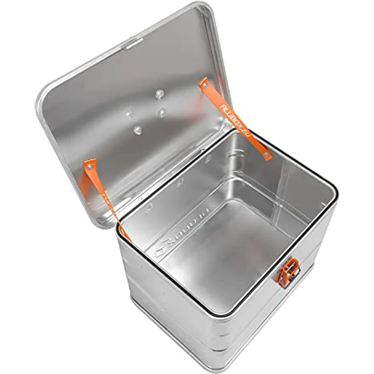 ALUBOX Werkzeugkoffer Motorradkoffer Outdoor Transportkiste (35 Liter) - Robuste Alukiste für Motorrad und Fahrrad, spritzwassergeschützt, stabile Aluminiumkonstruktion – Bild 5