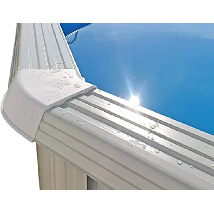 Steinbach Stahlwandpool Set Highline Ø 460 x 132 cm, Pool, Leiter, Skimmer, Einlaufdüse, Schläuche, 012612 – Bild 5