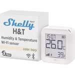 Shelly H&T Gen 3 Ivory, Thermometer und Hygrometer zur präzisen Raumklimakontrolle, Weiß
