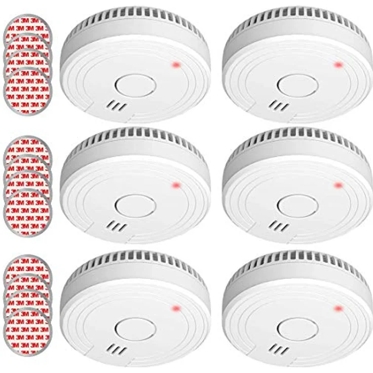 ELRO FS1805M FS1805 6-Pack Rauchmelder mit Magnetklebe Kit-5 Jahre Batterie und Garantie/DIN EN14604, 6 Stück – Bild 1