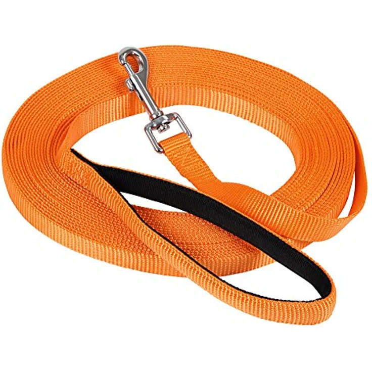 Kerbl Pet 81047 Suchleine Miami, 10 m x 20 mm, orange mit Softgriff aus hochwertigem Material – Bild 2