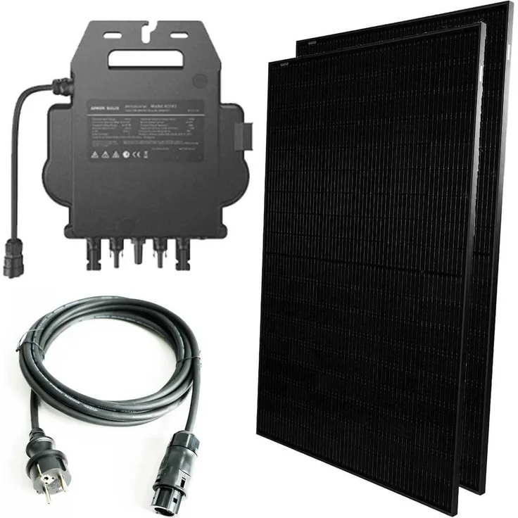 Marstek Balkonkraftwerk, 900W Solarpanel mit MI0800W Mikrowechselrichter, IP67, 0% MwSt