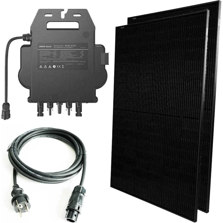 Marstek Balkonkraftwerk, 900W Solarpanel mit MI0800W Mikrowechselrichter, IP67, 0% MwSt