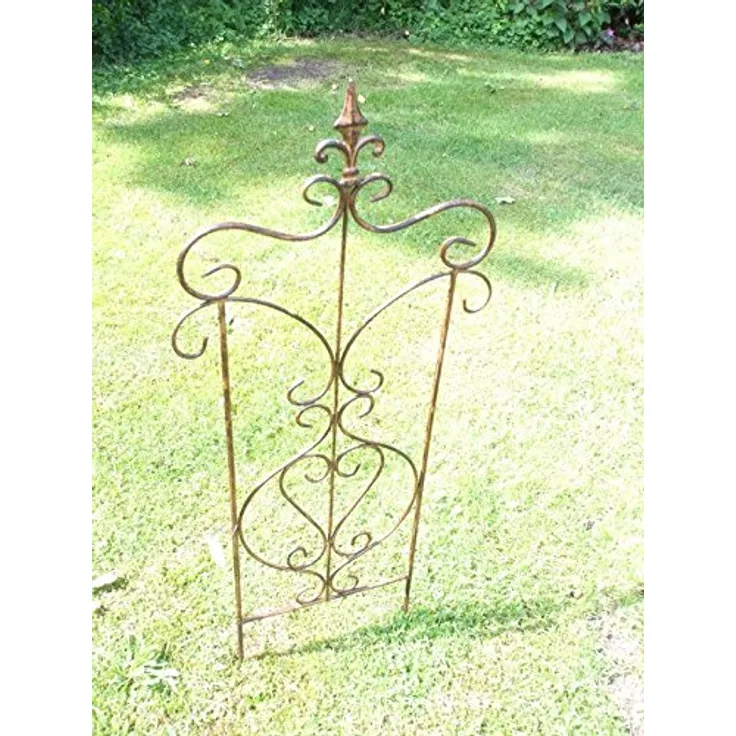 Wunderschönes, verziertes Rankgitter, Rankhilfe, Eisen,massiv,Edelrost