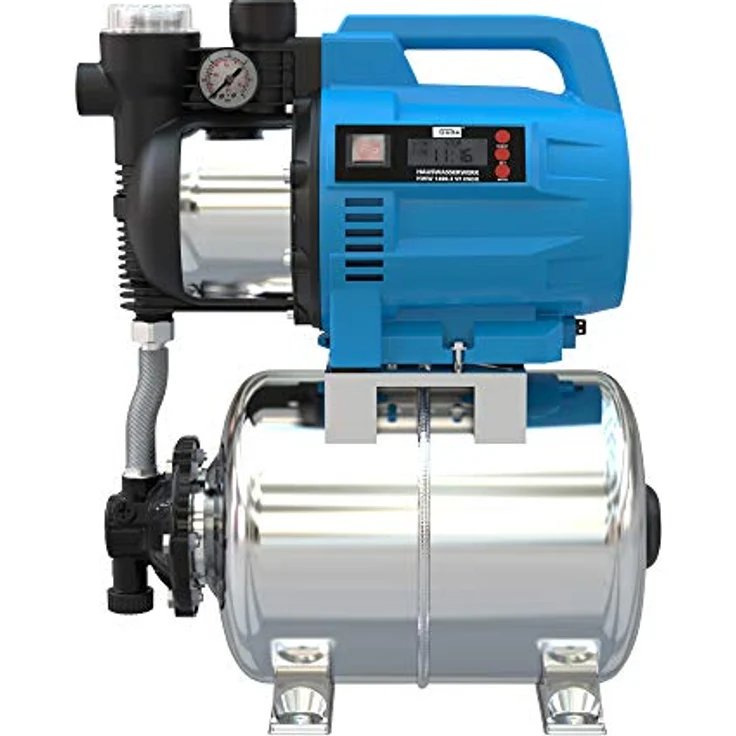 Güde Hauswasserwerk Wasserpumpe HWW 1400.3 VF Inox 4800l Mod.2021 Hauswasserwerk 4800 l/h 8 m|48 m – Bild 2